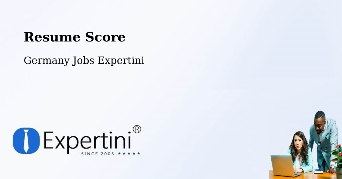 Resume Score & Job Description Match Tool – Haltern Am See - Germany Jobs Expertini